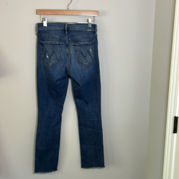 Mother The Mid Rise Dazzler Ankle Fray Weekend Warrior Straight Leg Sz 26 - Picture 6 of 16